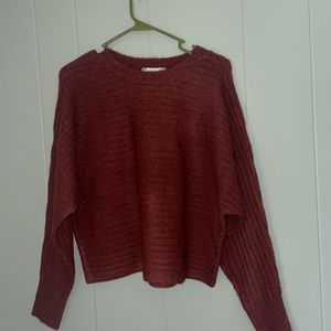 Pink Rose dark red sweater